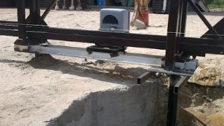 Купить сваи для ворот в Белореченск. Заказать ворота на сваях под ключ от 22233 руб
